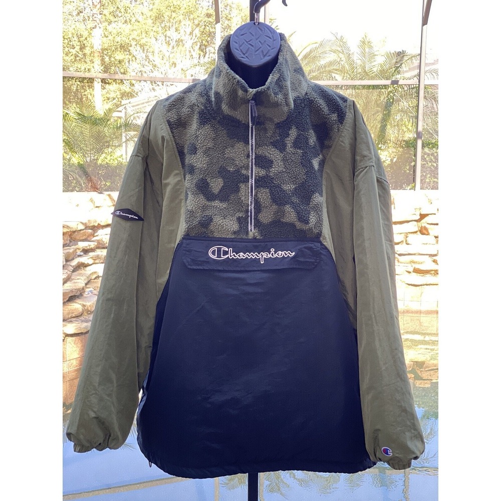 Champion Stadium Anorak Jacket 2XL Camo New with Tags, Men's Multicolor